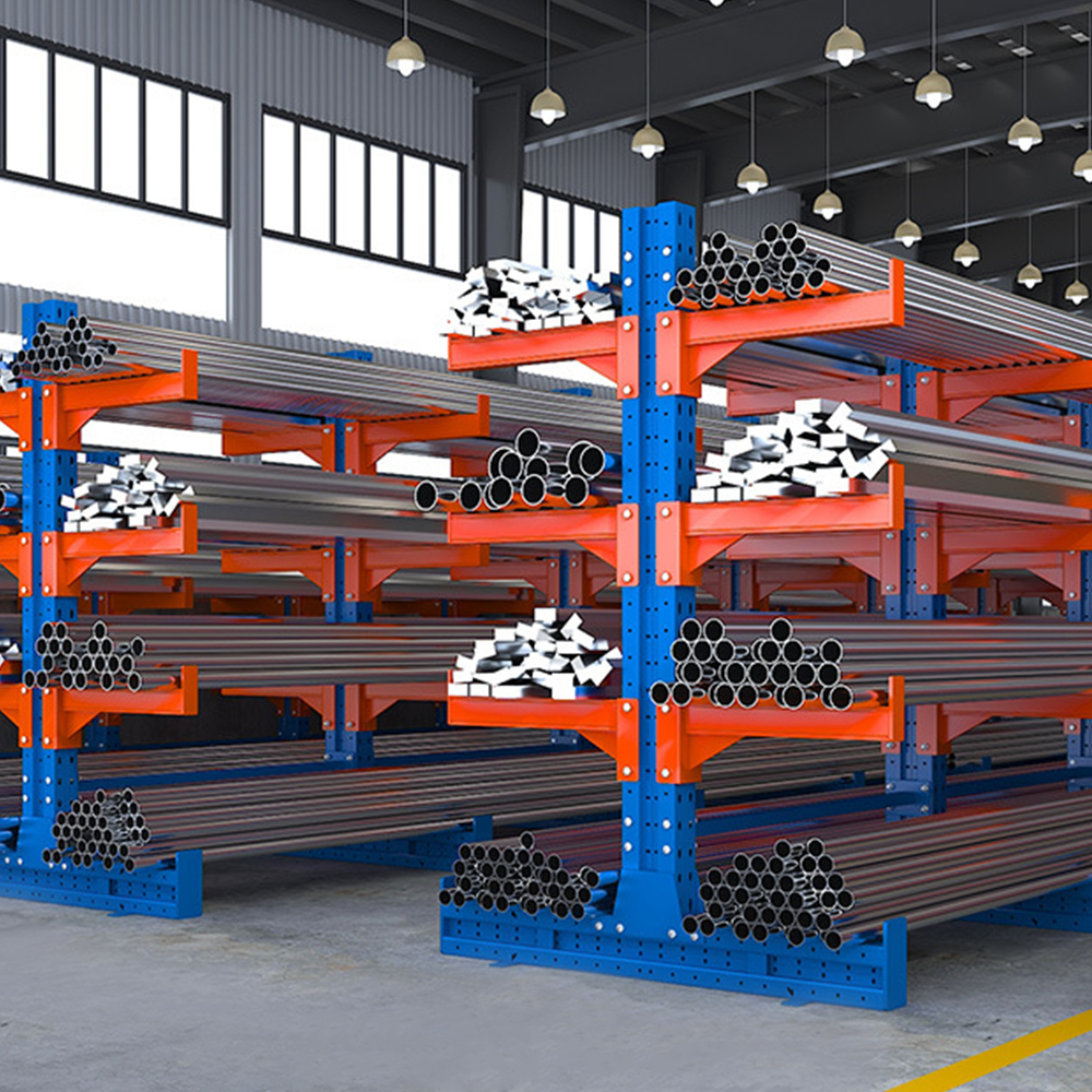 ชั้นวางของคลังสินค้าอุตสาหกรรมสำหรับงานหนักชั้นวางของ Cantilever